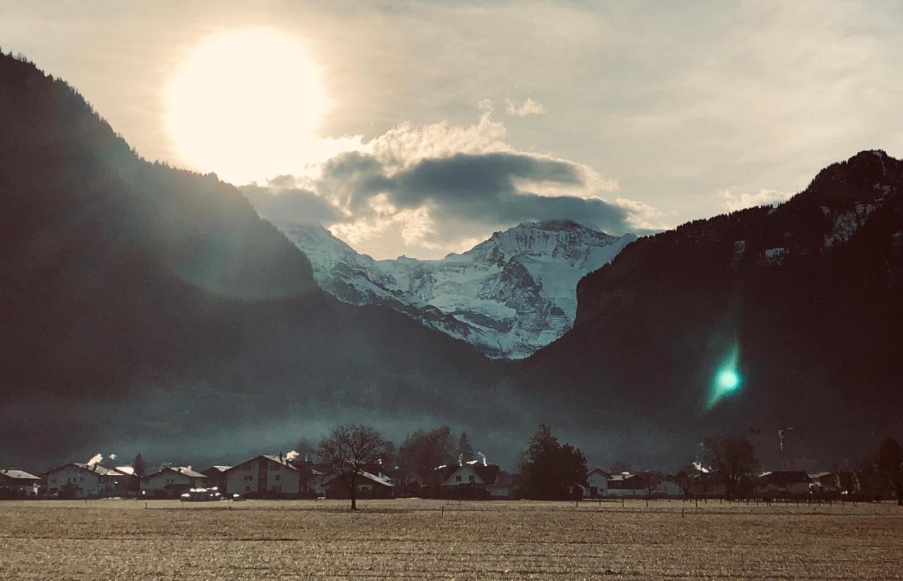 Gemuetliches Zuhause Mit Ausblick Lejlighed Wilderswil Eksteriør billede